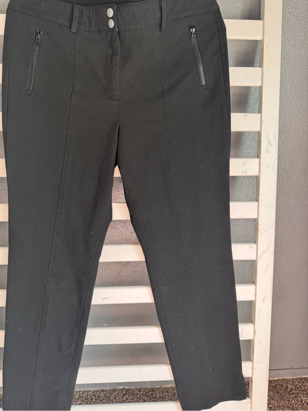 Talbots Black Ponte Ankle Pants